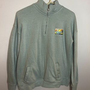 Ron Jon Surf Shop Women’s Light Blue, Mint Quarter Zip, Size Medium, Used